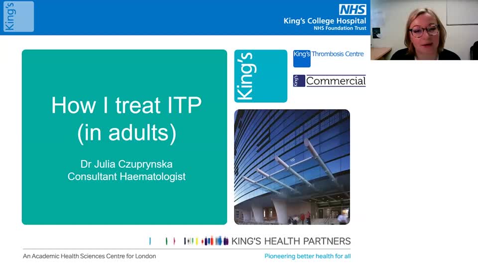 How I treat ITP (in adults) - AnswerCast